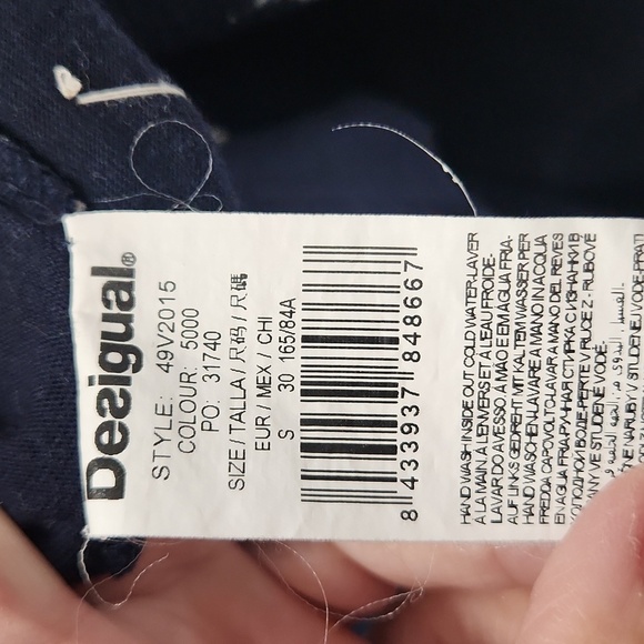 Desigual Long Sleeve Blue Dress - Picture 6 of 7